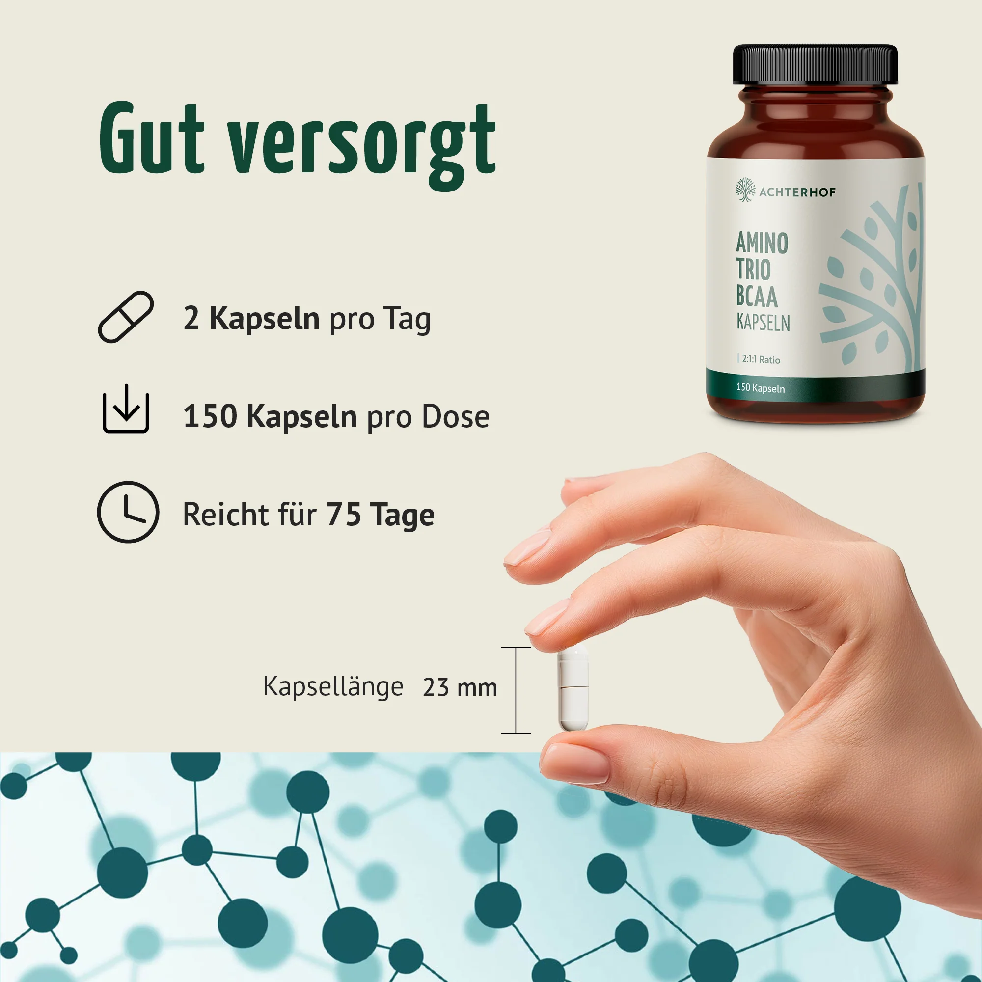 Amino Trio BCAA Kapseln (150 Kapseln) - Image 4