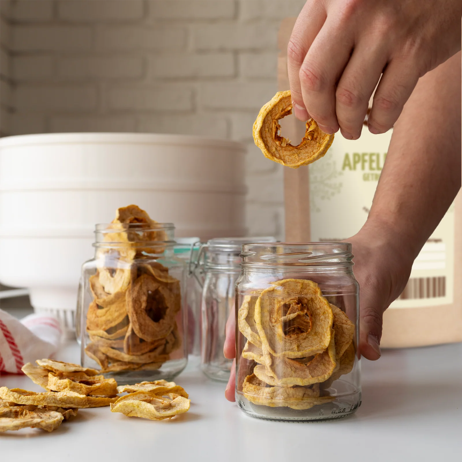 Apfelringe getrocknet (500g) - Image 3