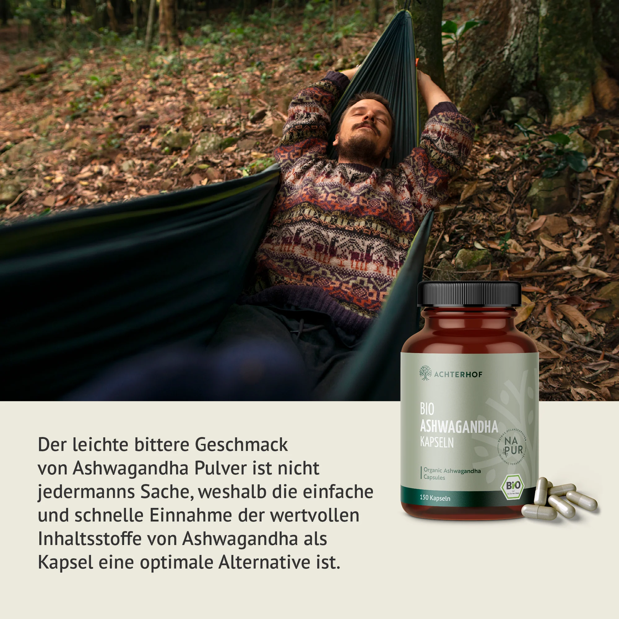 Bio Ashwagandha Kapseln (150 Kapseln) - Image 4