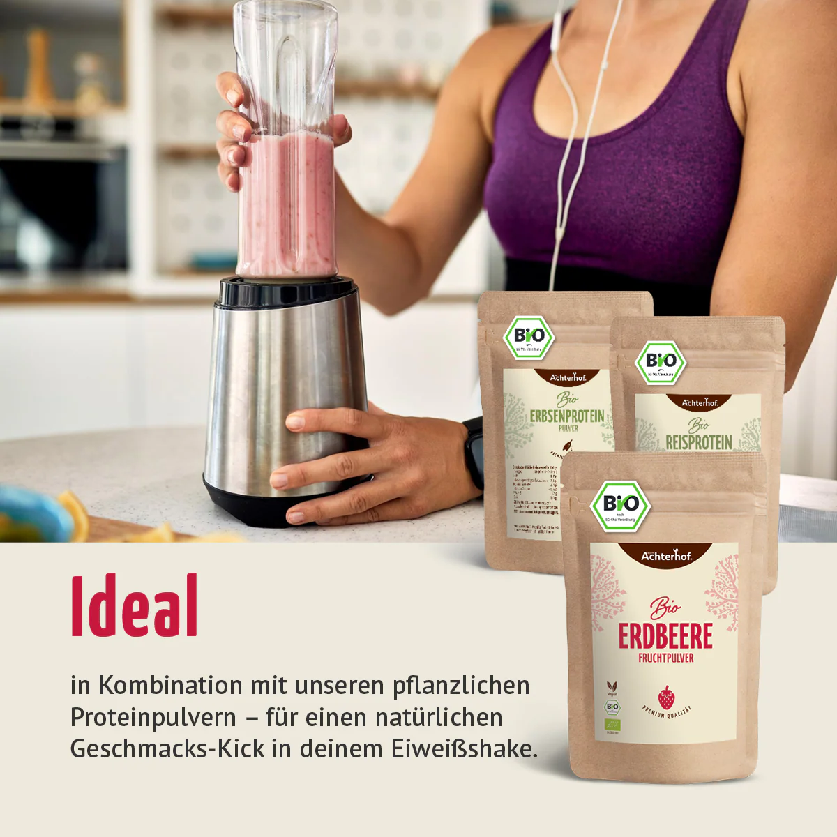 Bio Erdbeere Fruchtpulver (100g) - Image 4