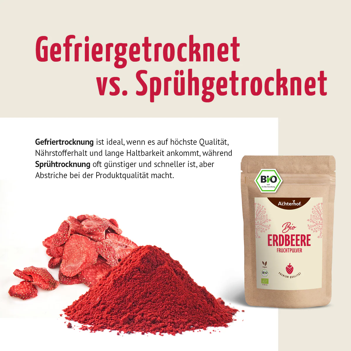 Bio Erdbeere Fruchtpulver (100g) - Image 8