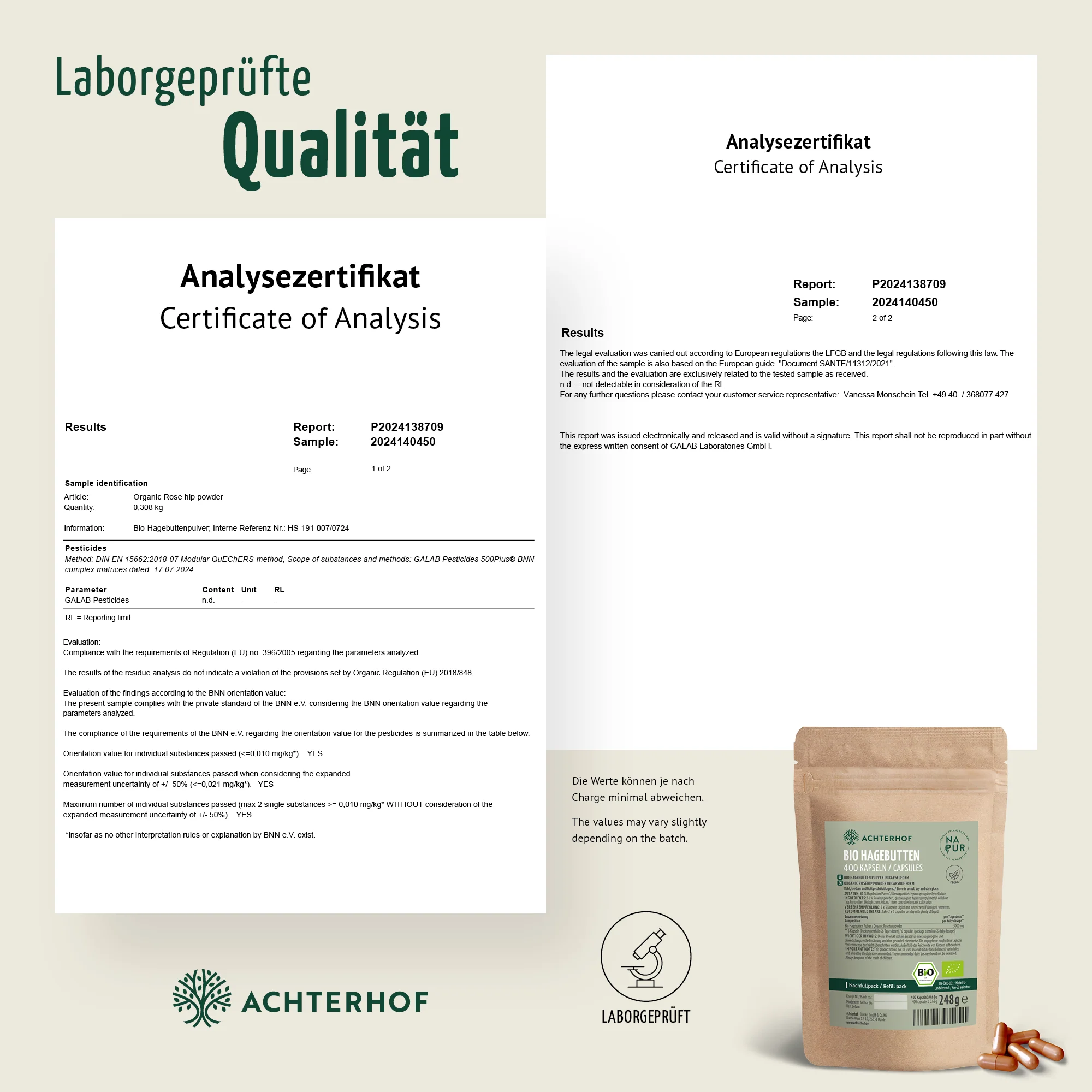 Bio Hagebutten Kapseln Nachfüllpack (400 Kapseln) - Image 7