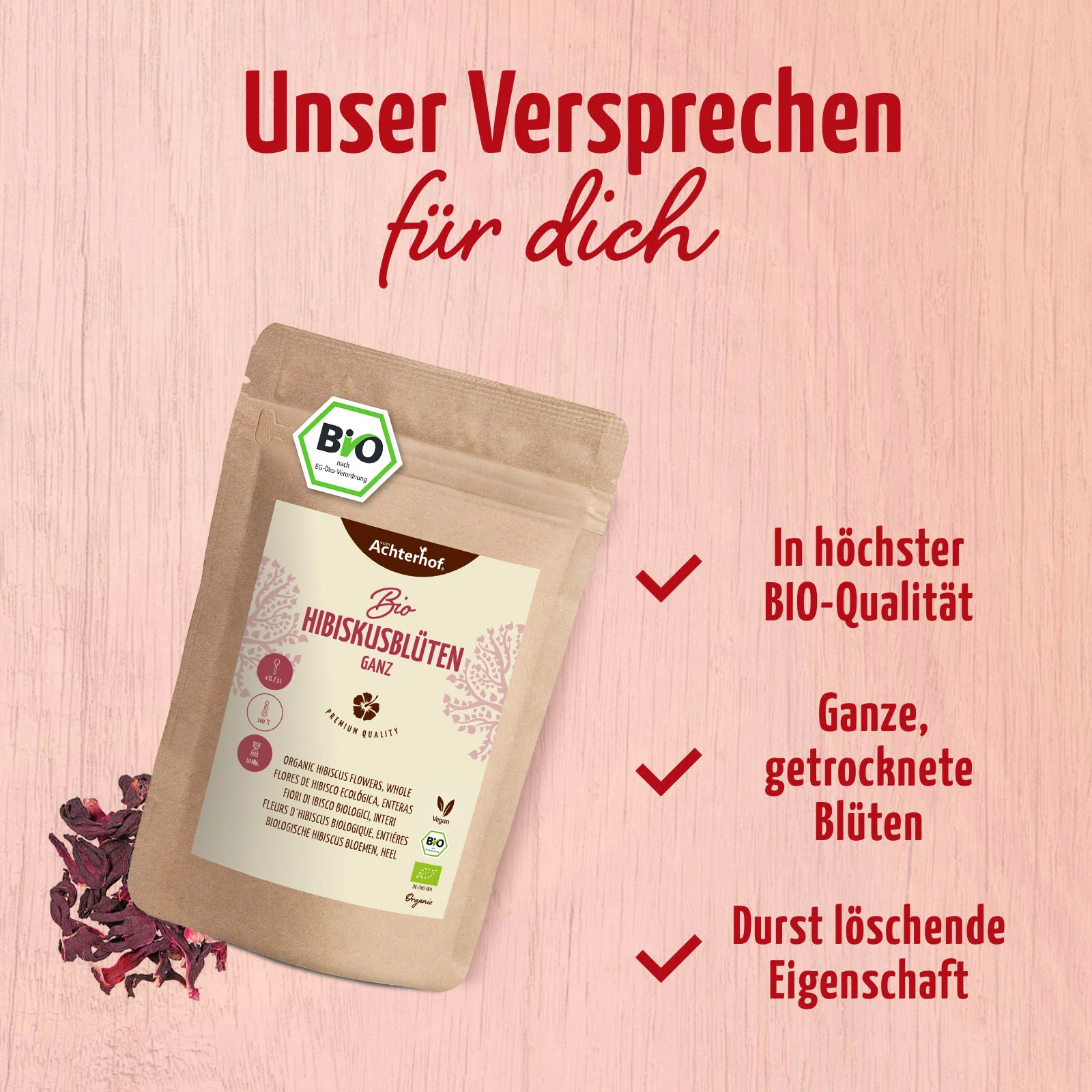 Hibiskusblüten ganz Bio (500g) - Image 7