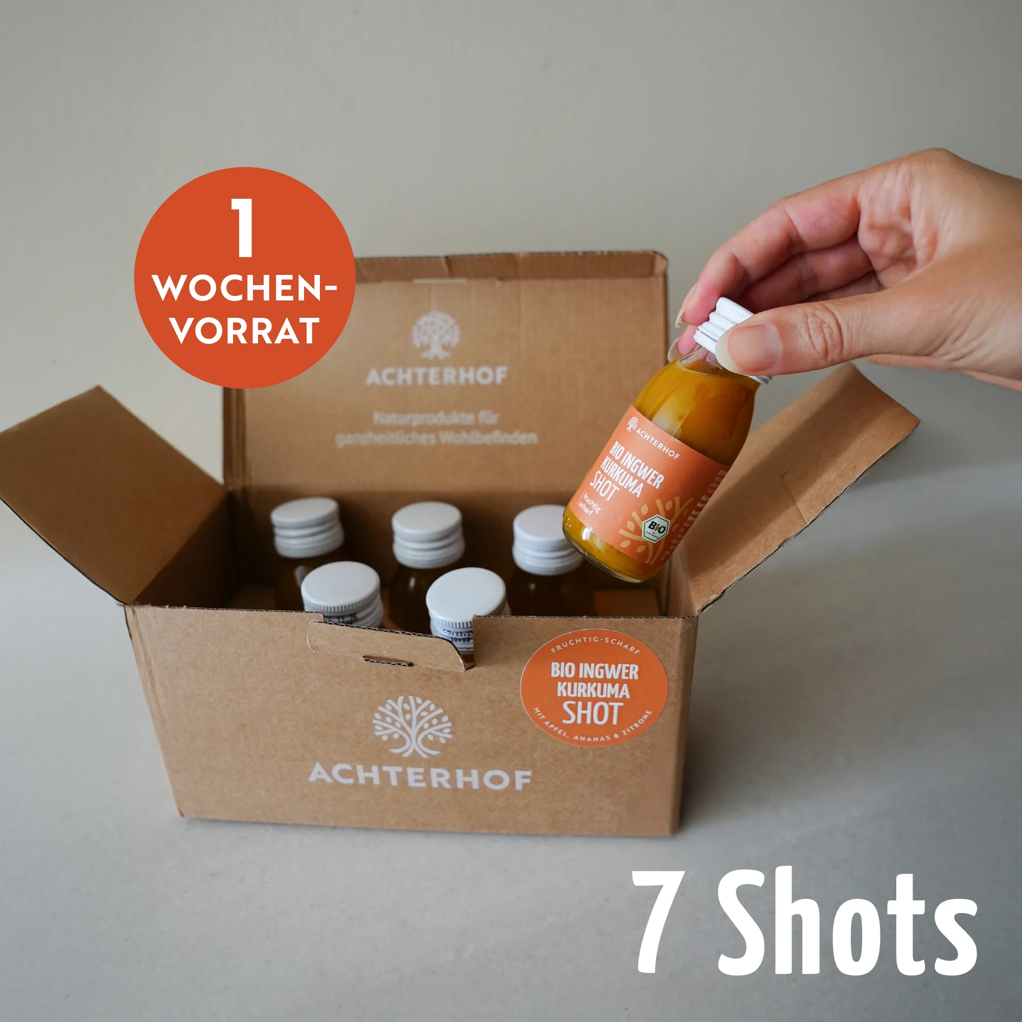 Bio Ingwer Kurkuma Shot (7 x 60ml) - Image 9