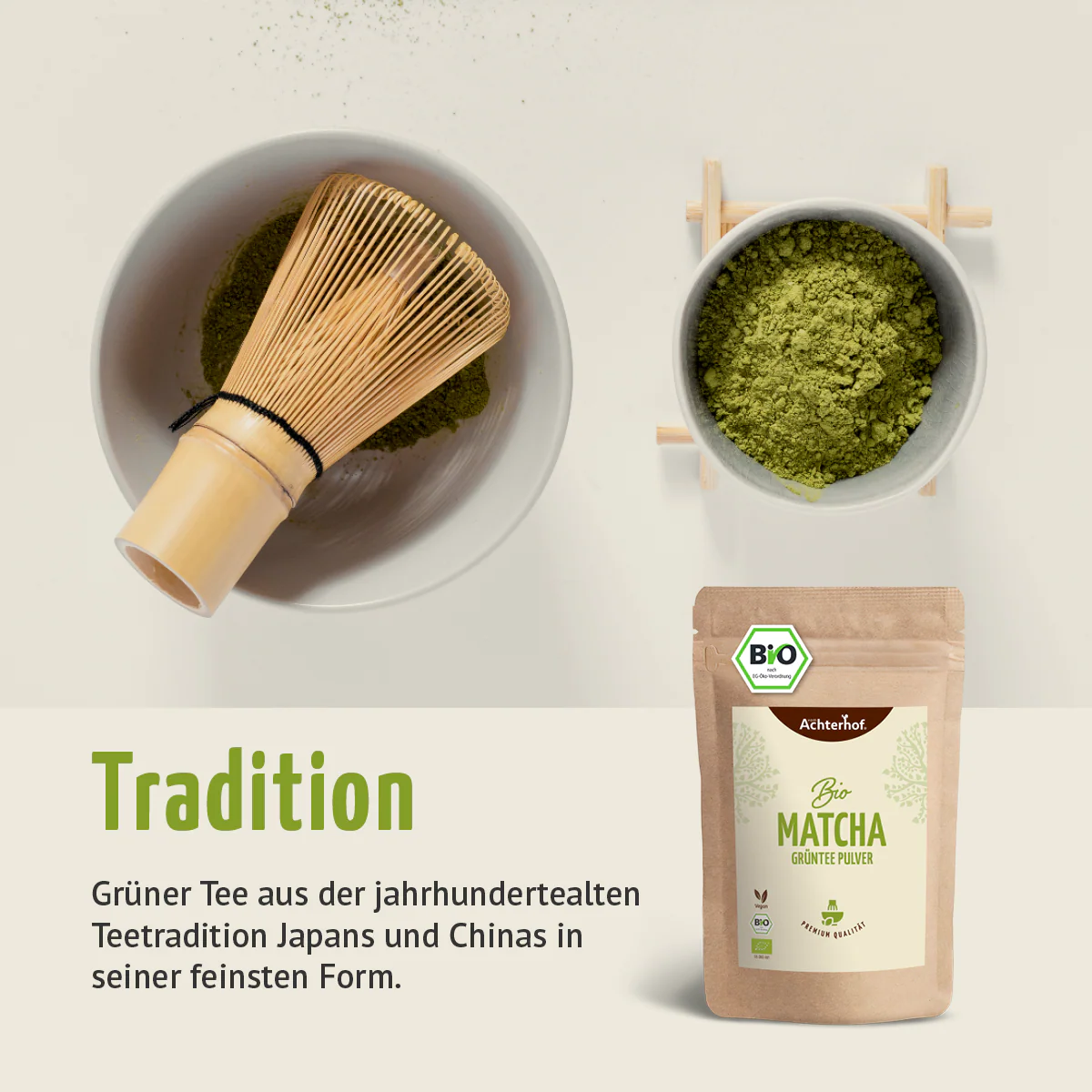 Bio Matcha Grüntee Pulver (100g) - Image 4