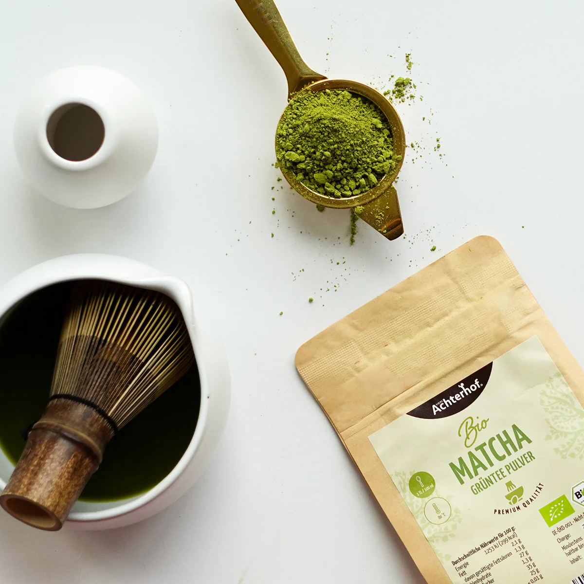 Bio Matcha Grüntee Pulver (100g) - Image 5