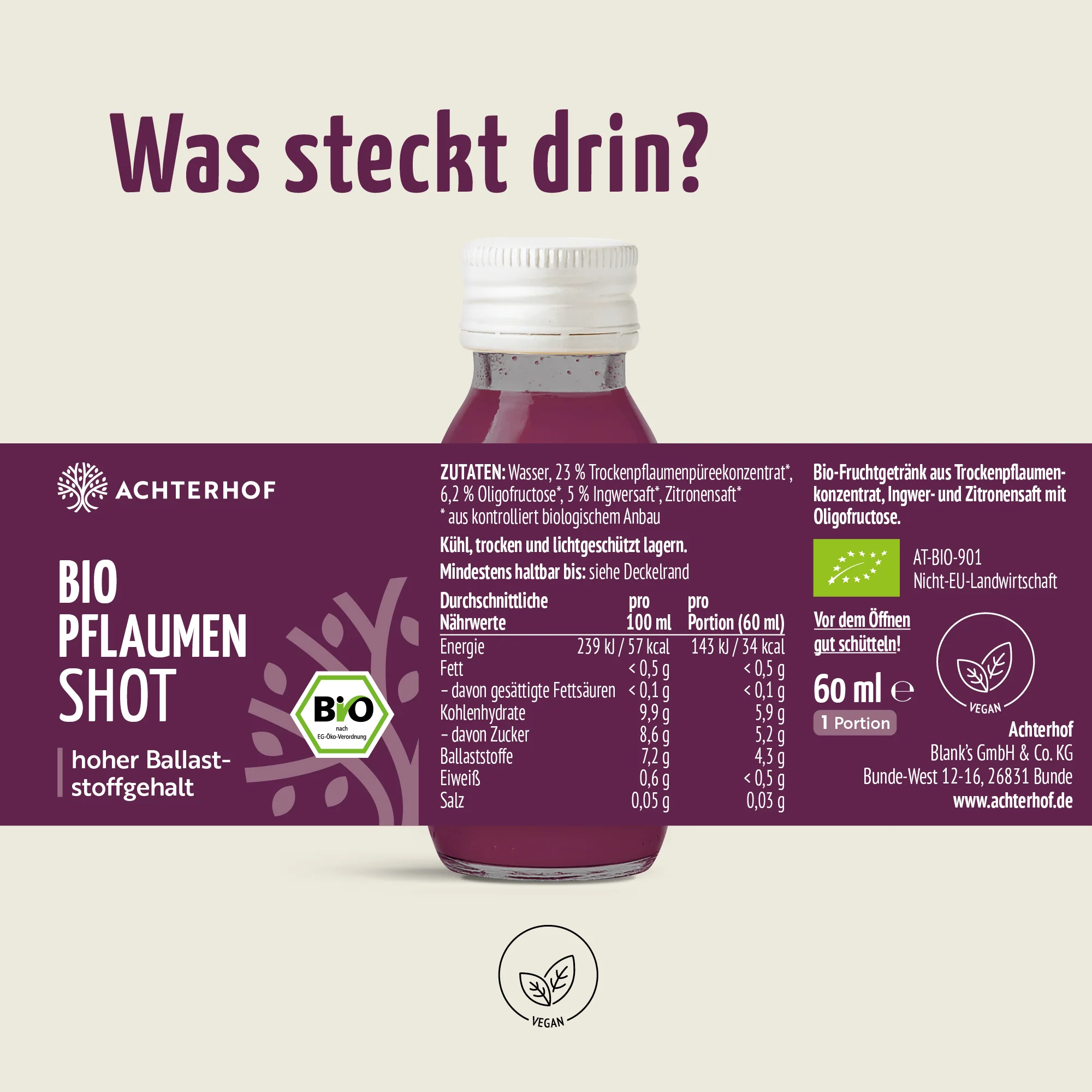 Bio Pflaumen Shot (7 x 60ml) - Image 10