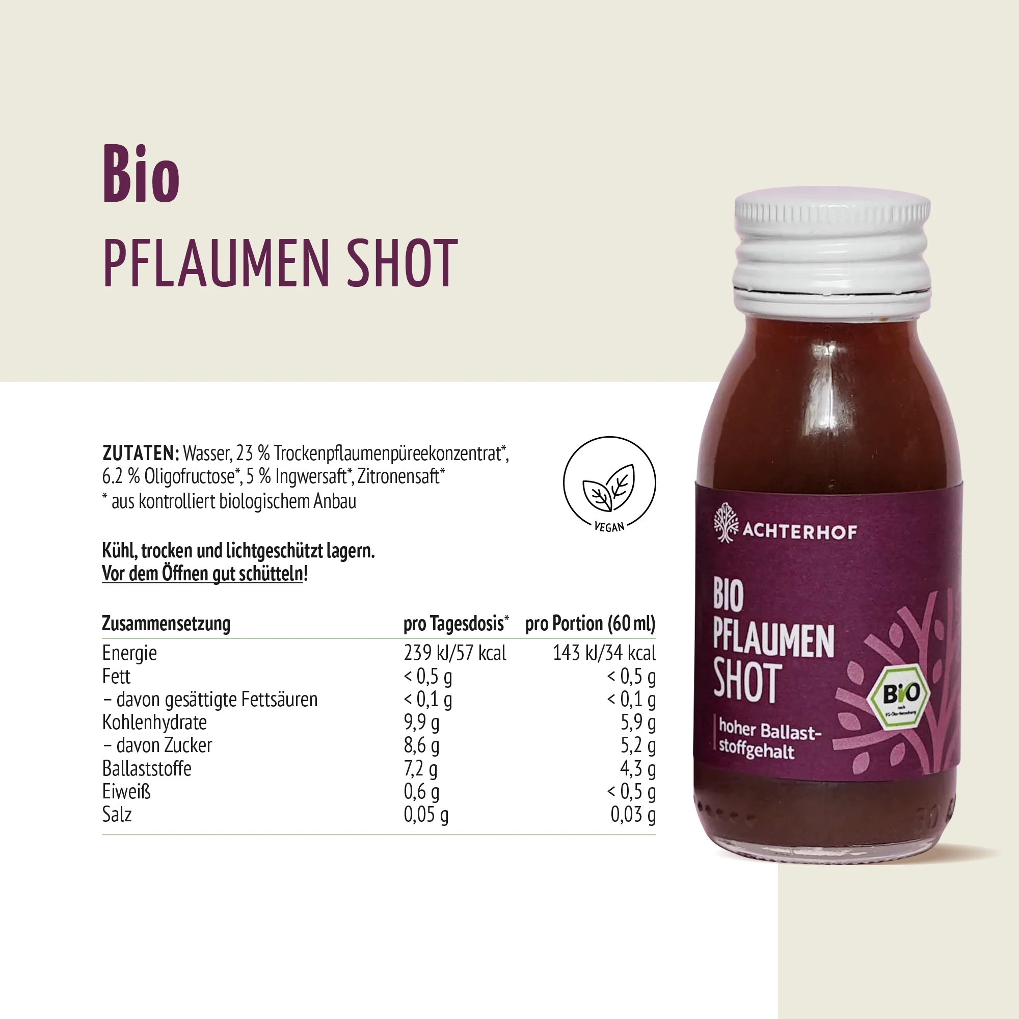 Bio Pflaumen Shot (7 x 60ml) - Image 8