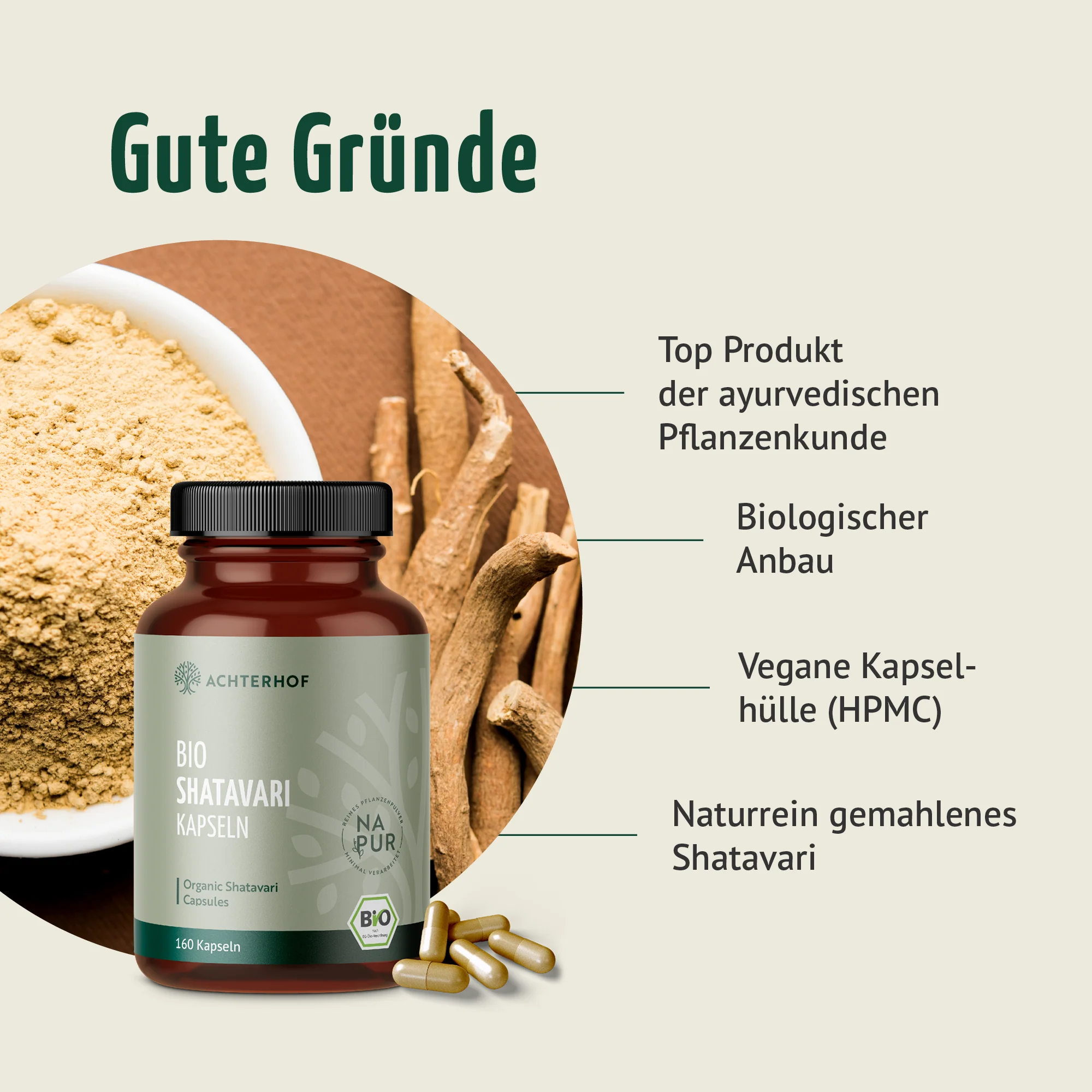Bio Shatavari Kapseln (160 Kapseln) - Image 3