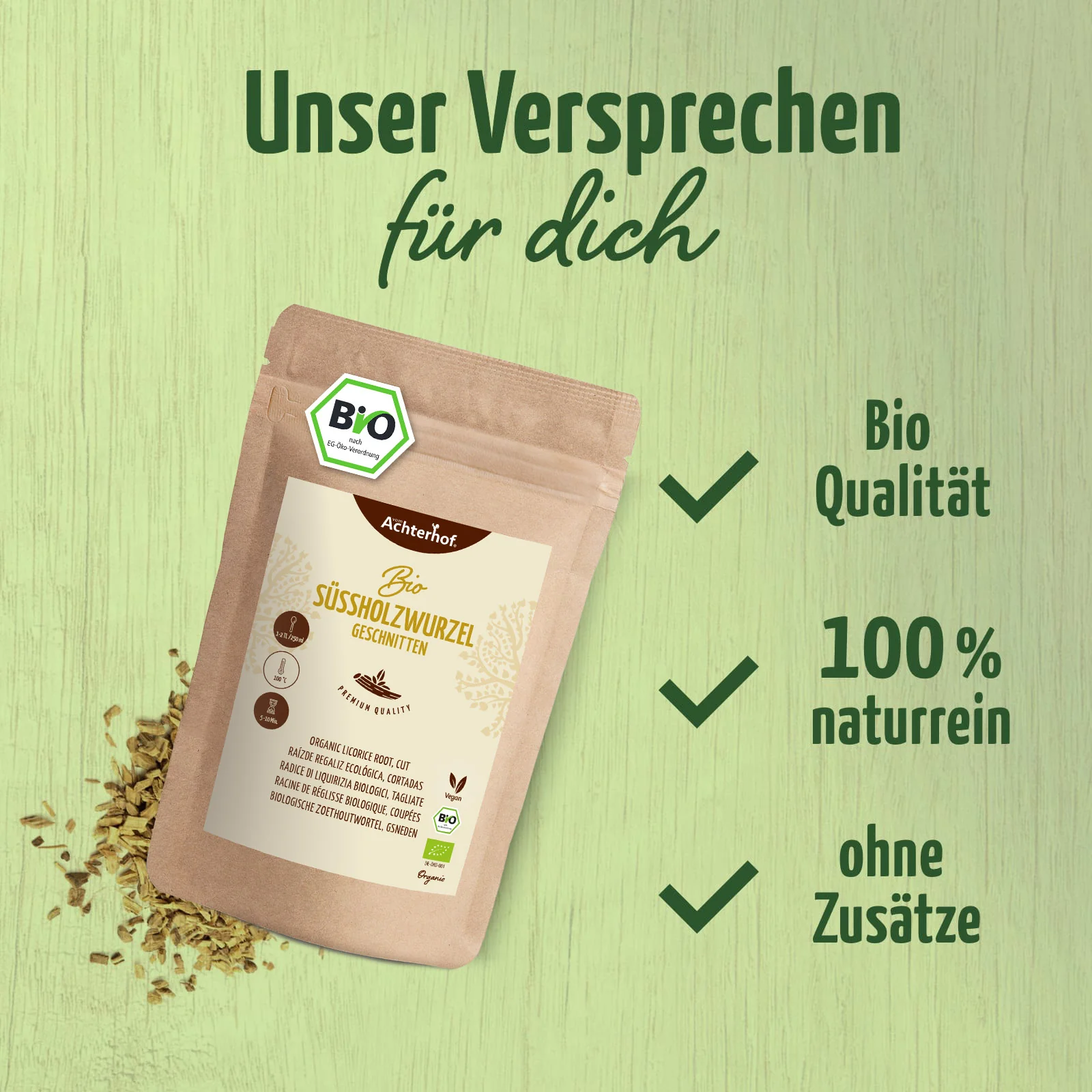 Süßholzwurzel geschnitten Bio (250g) - Image 4