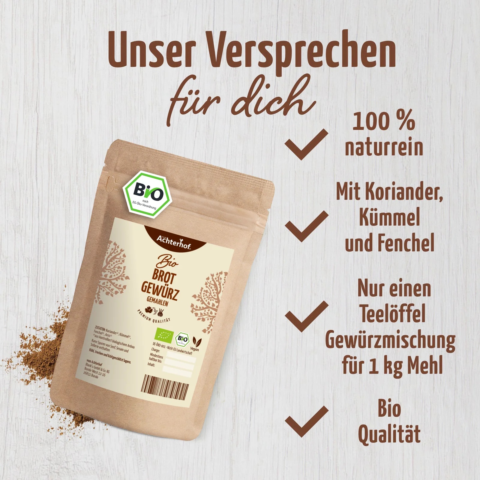 Brotgewürz gemahlen Bio (250g) - Image 3