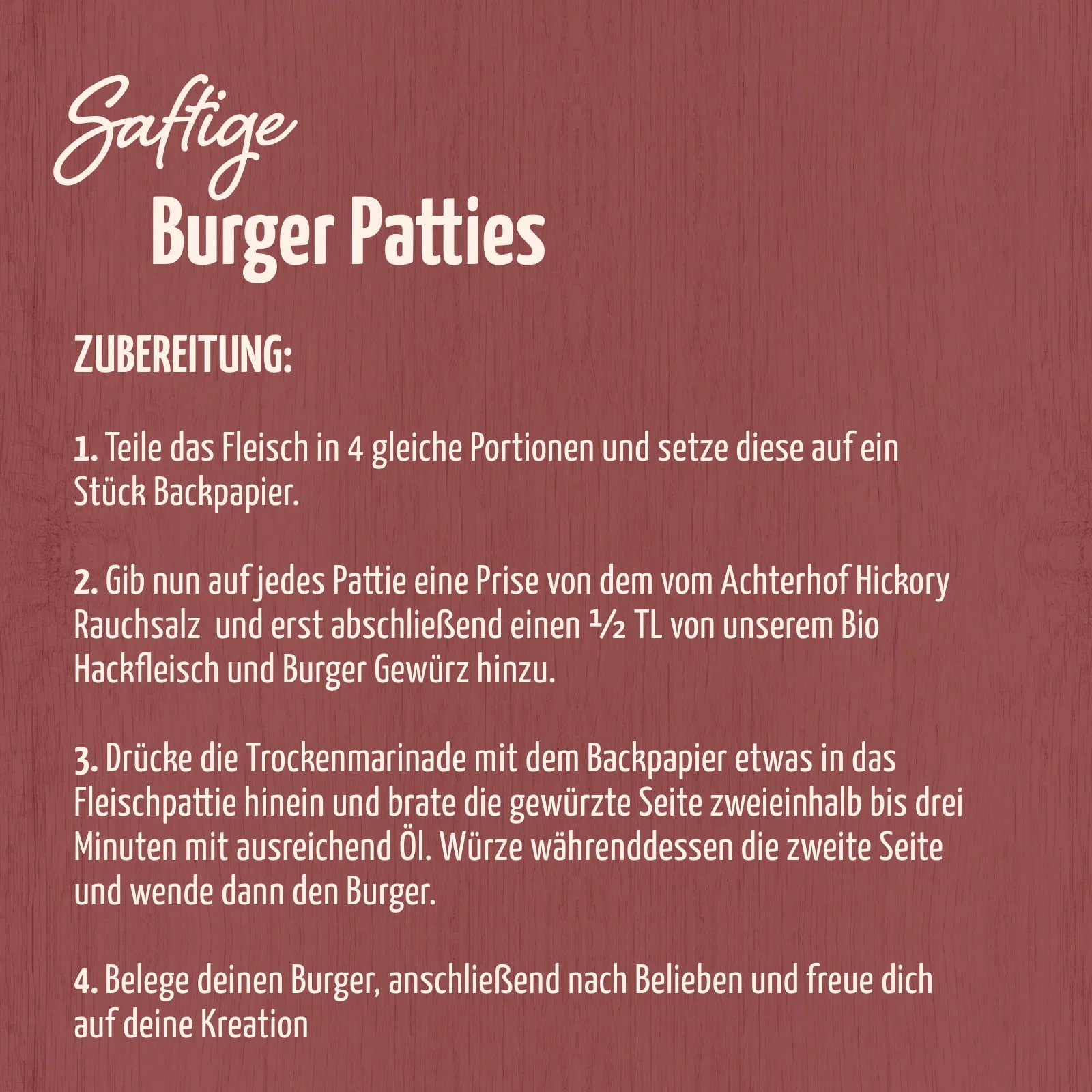 Burger Gewürzzubereitung Bio (52g) - Image 5
