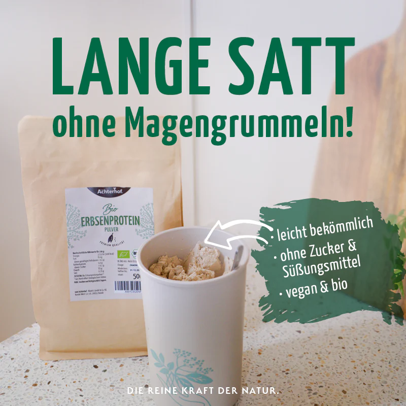 Erbsenprotein Pulver Bio (1000g) - Image 5