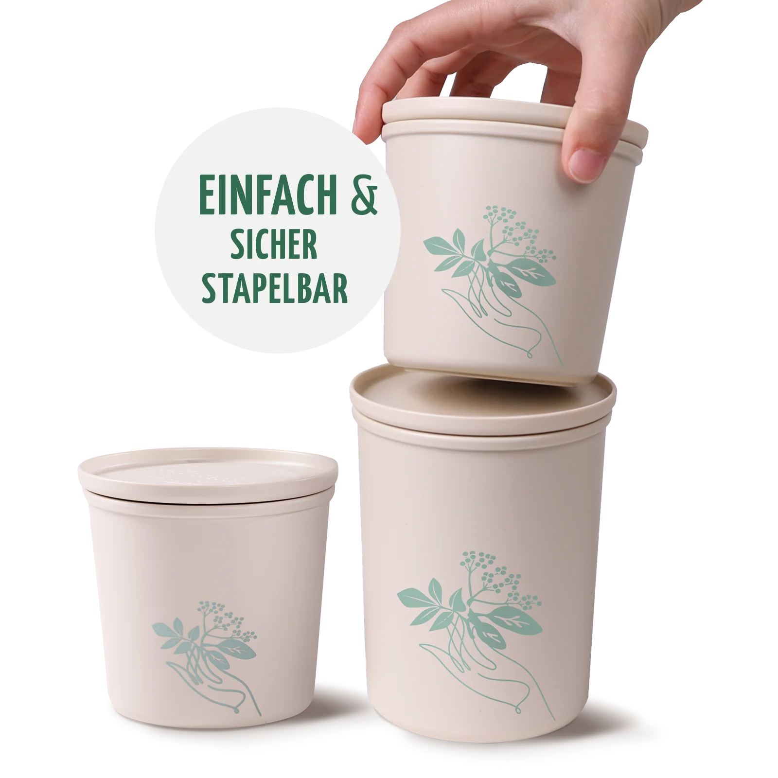 Frischhaltedosen 3er-Set aus recyceltem Kunststoff (rPET) - Image 3