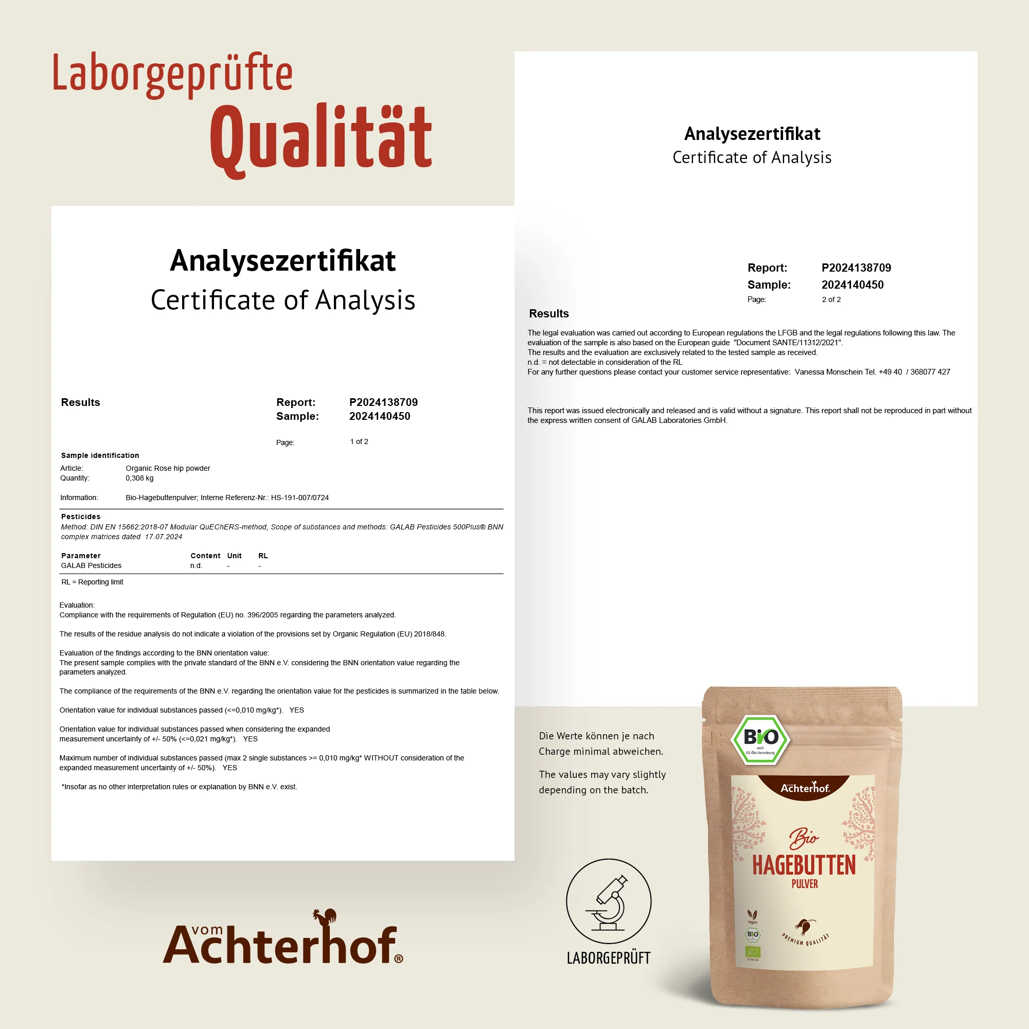 Bio Hagebutten Pulver (1000g) - Image 8