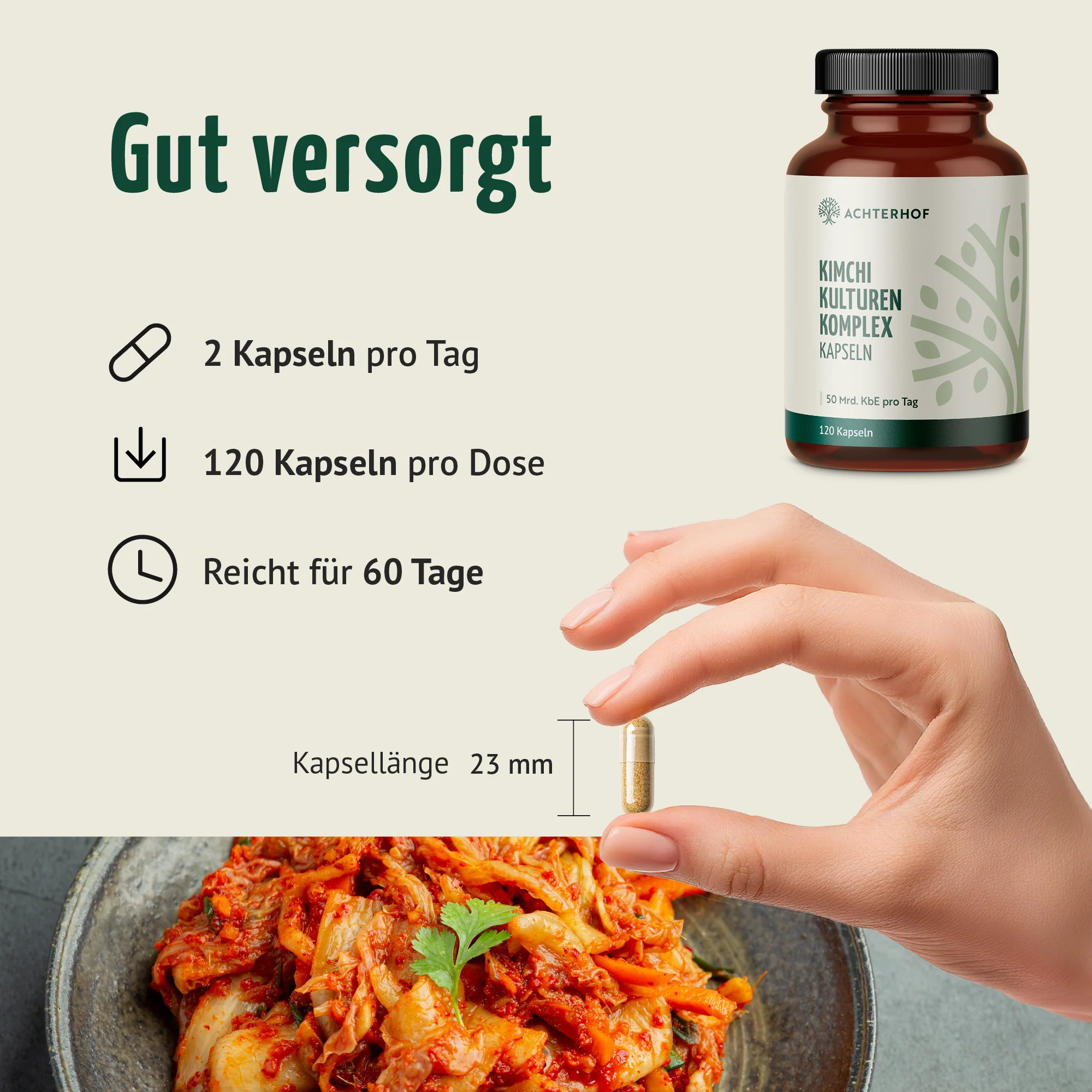 Kimchi Kulturen Komplex (120 Kapseln) - Image 4