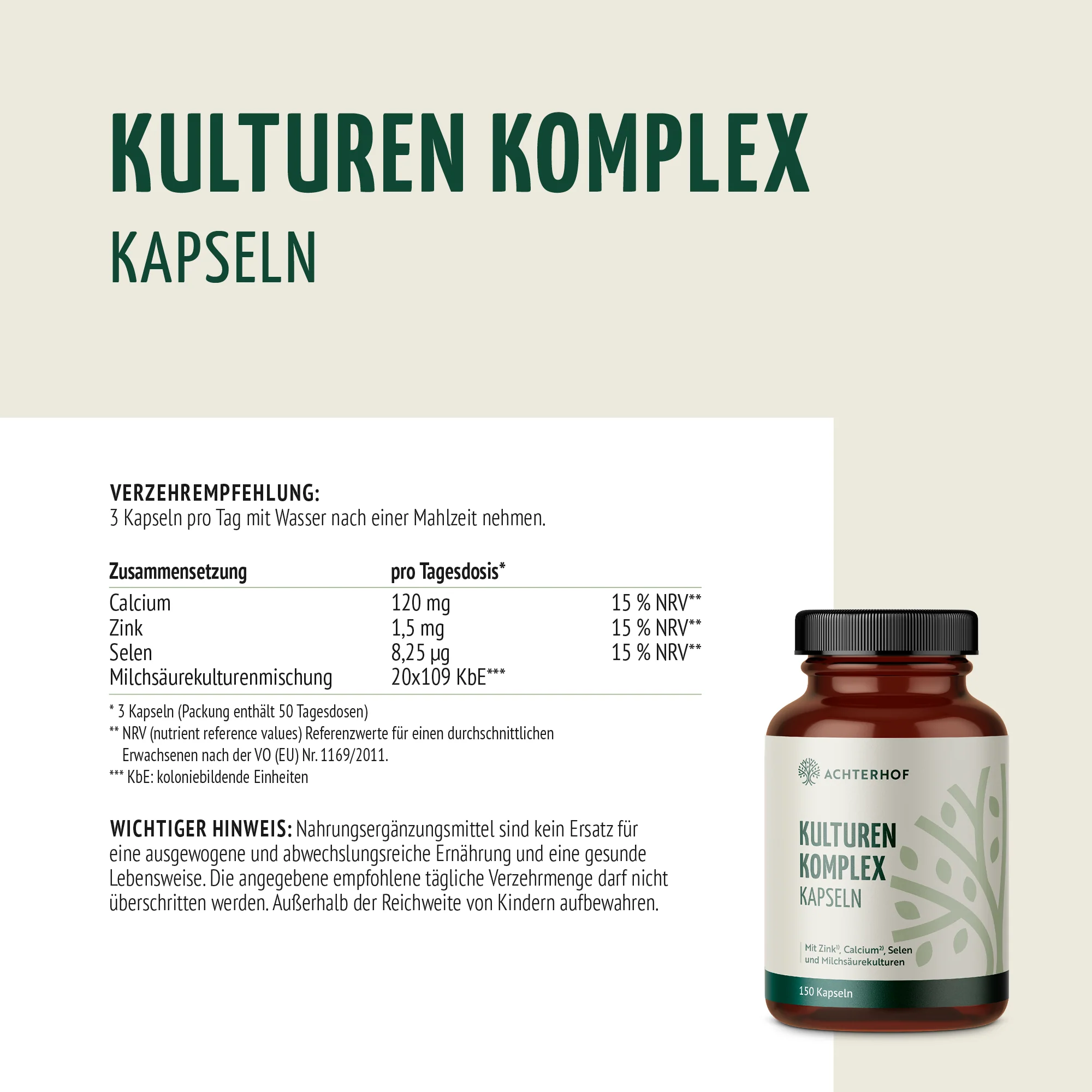 Kulturen Komplex Kapseln (150 Kapseln) - Image 8