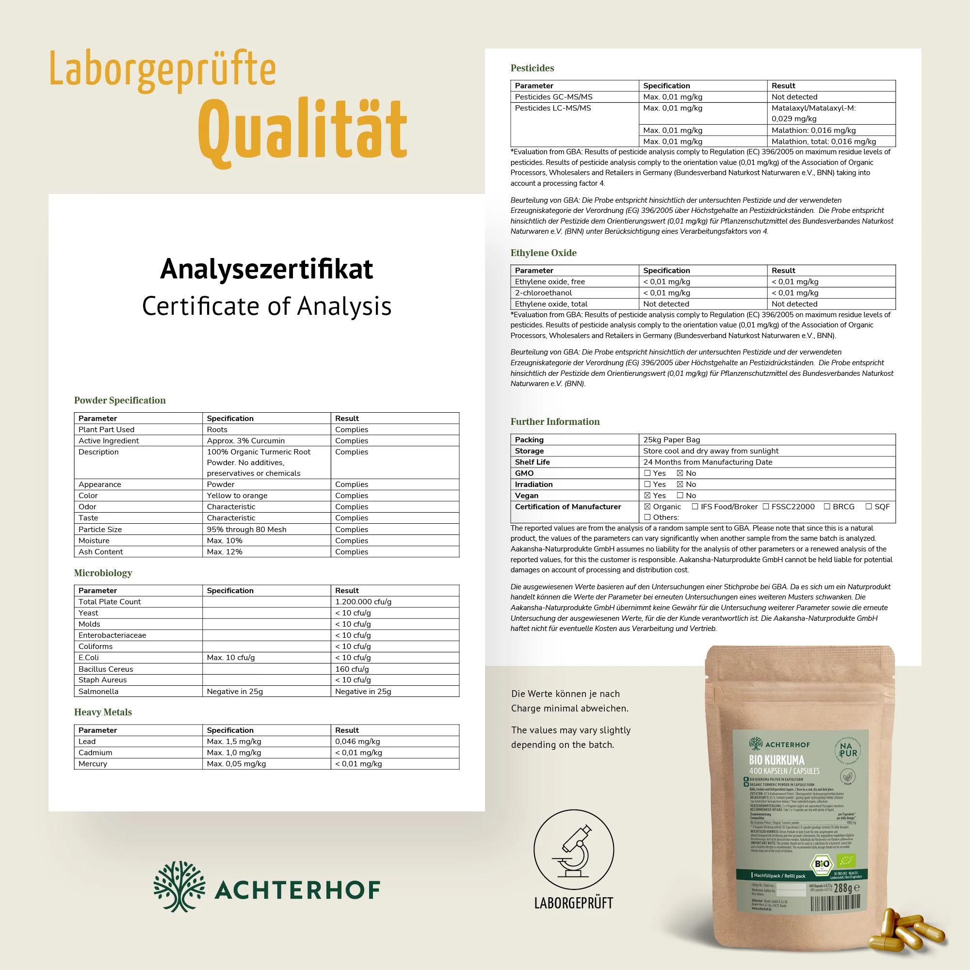 Bio Kurkuma Kapseln Nachfüllpack (400 Kapseln) - Image 8