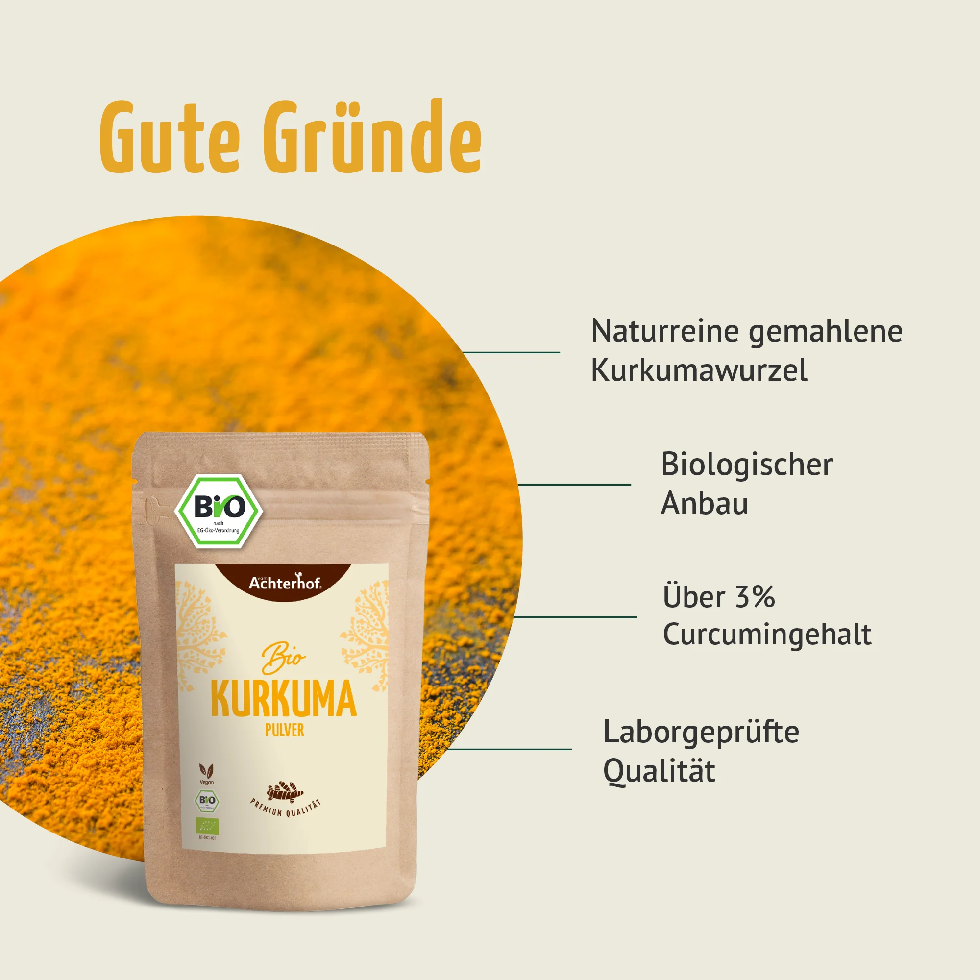 Bio Kurkuma Pulver (1000g) - Image 4