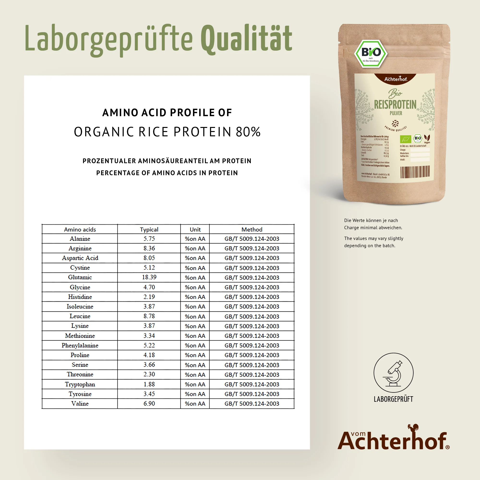 Reisprotein Pulver Bio (250g) - Image 7