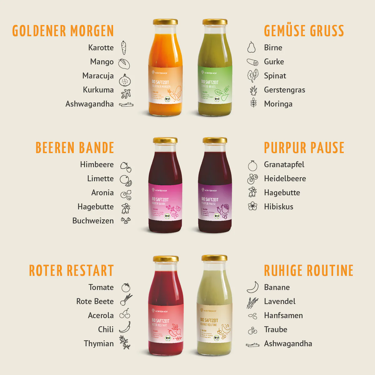 Saftzeit Bio Fastenkur 1-7 Tage (6 Flaschen pro Tag) - Image 7