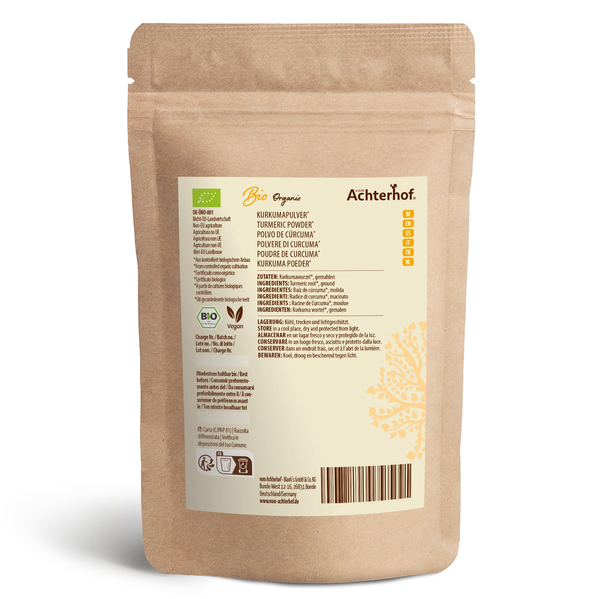 Bio Kurkuma Pulver (500g) - Image 10